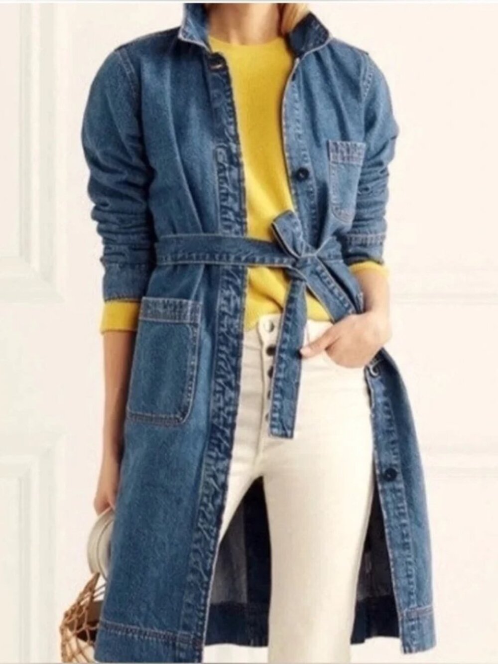 J,Crew Duster Denim Jacket, Meyer Wash,  PXS, NWT